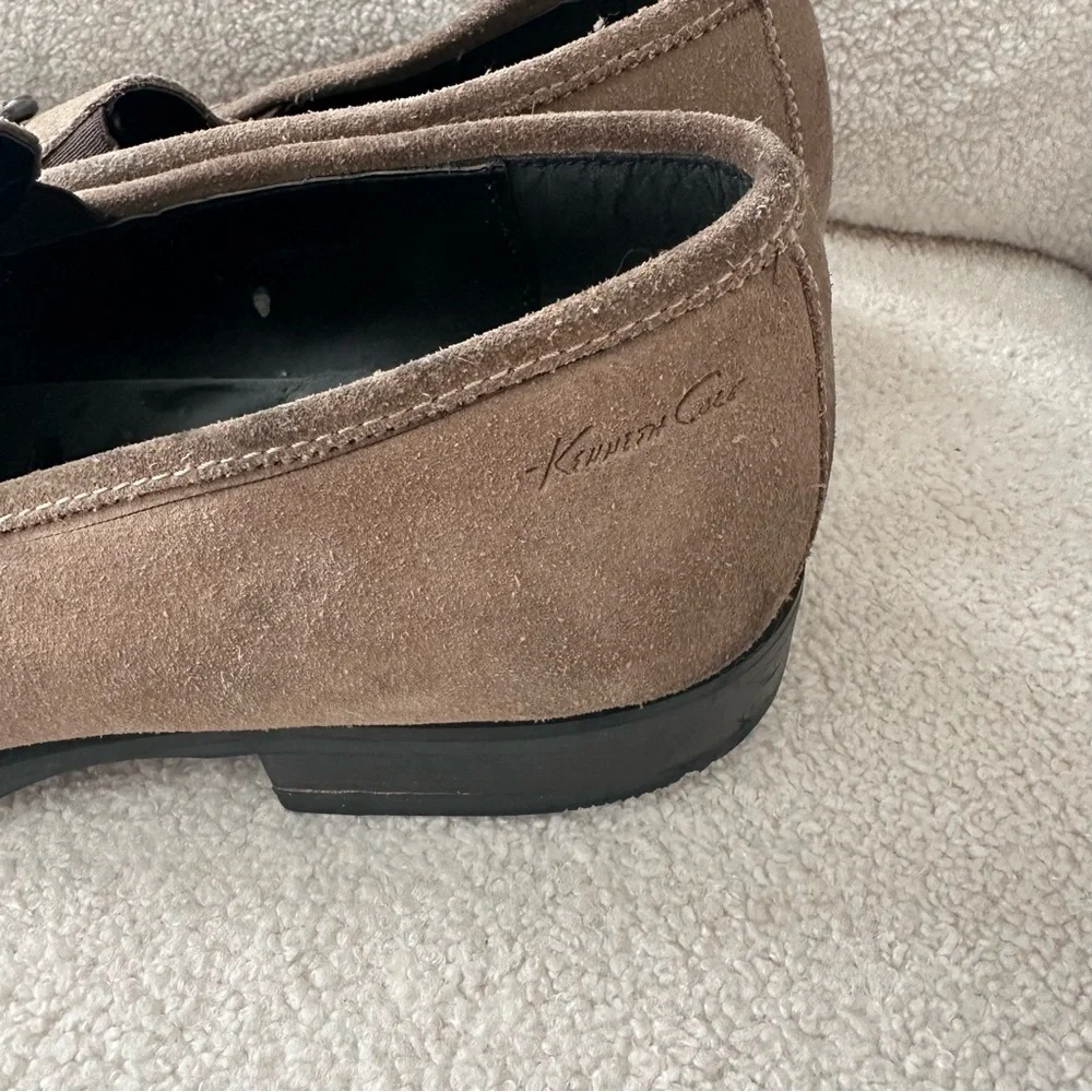 Kenneth Cole countdown 2 leather square toe loafers slip on shoe.